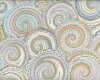 Feiner Patchworkstoff CURLY BASKETS, Schnecken-Kreise, helles helllila-petrol