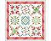 Patchworkstoff SOLSTICE, großes Blüten-Rautengitter, rot, Moda Fabrics