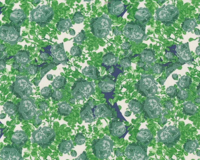 Patchworkstoff ROSE WATER, Rosenhecke, grün, Tina Givens