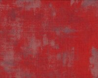 Patchworkstoff GRUNGE, uni streifig-meliert, gedecktes rot, Moda Fabrics