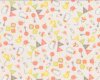 Baumwollflanell SWEET BABY, Babyspielzeug, weiß-helles lachsrosa, Moda Fabrics