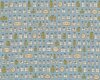 Patchworkstoff UNDER THE MISTLETOE by Anni, Skizzen-Geschenke, helles taubenblau