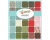 Patchworkstoff JUNIPER BERRY, Zapfen und Tannengrün, antikweiß-rot, Moda Fabrics