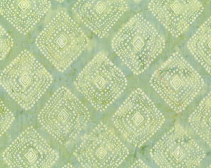 Batik-Patchworkstoff LATITUDE BATIKS, Punkte-Rauten, hellgrün, Moda Fabrics