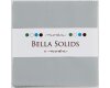 Precuts Charm Pack BELLA SOLIDS, 12,5 x 12,5 cm, 42 Quadrate, mittelgrau, Moda Fabrics