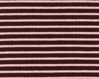 Baumwoll-Jersey "Campan" mit Streifen, braun-rosa