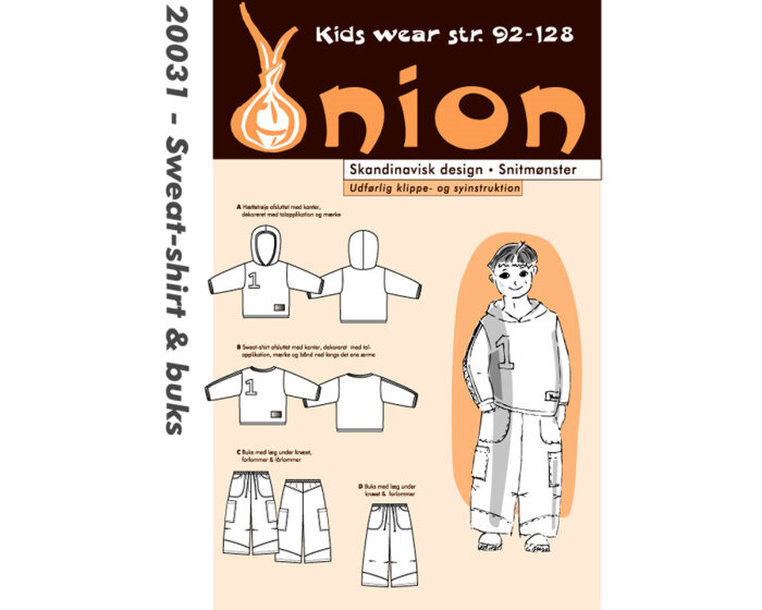 Sweatshirt und Hose, Schnittmuster ONION 20031