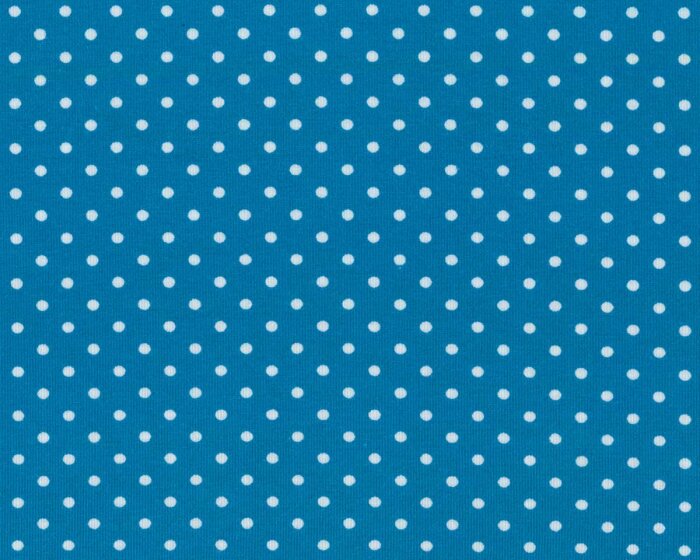 Baumwolljersey JERSEYDOTS, Punkte, türkis