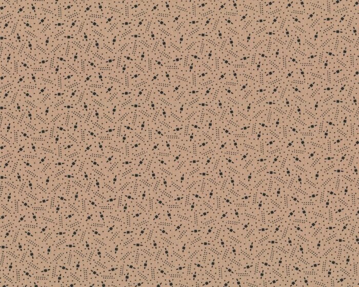 Patchworkstoff AMERICAN GOTHIC, Pünktchen-Linien, beige