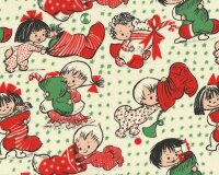 Baumwollflanell "Christmas Stockings", Kinder...