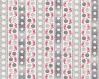 Feine Popeline FLORENCIA, Punkte-Bordüre,...