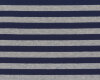 Baumwoll-Jersey CAMPANTE, breite Streifen, steingrau meliert-dunkelblau