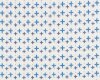 Baumwollflanell "Nordica" mit Kreuzen, weiß-blau