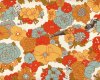 Patchworkstoff NOMAD, Waldtiere und Blumen, cremé-helles mintgrün, Moda Fabrics
