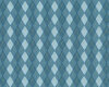 Patchworkserie "Hooty Hoot" mit Rautenmuster, petrol-hellblau