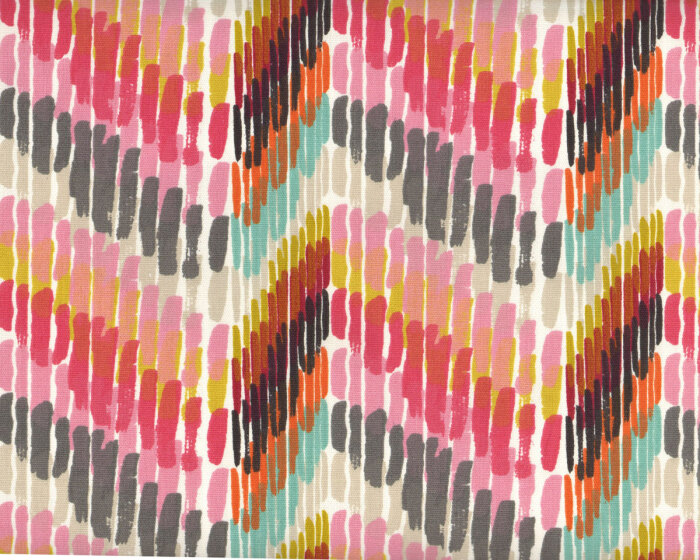 Englischer Dekostoff Clarke & Clarke CARIBA, Raster-Streifen, pink-rosa