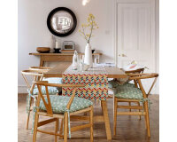 Englischer Dekostoff Clarke & Clarke CARIBA, Raster-Streifen, pink-rosa