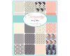 Patchworkstoff SERENITY, Karo-Muster, creme-dunkelgrau, Moda Fabrics