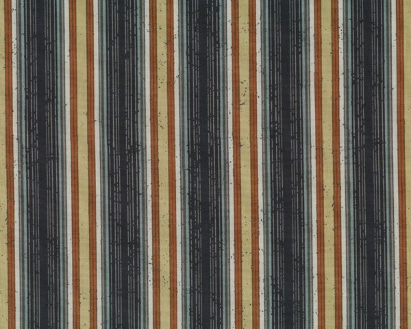Patchworkstoff VAGABOND CAMEL BLANKET, Streifen, schwarz-schilfgrün