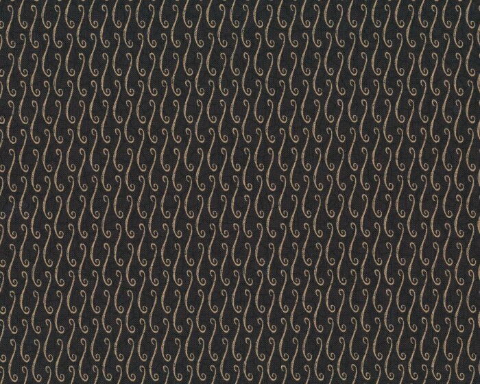 Patchworkstoff COUNT YOUR BLESSINGS, diagonale Kringel, dunkelbraun-dunkles beige, Moda Fabrics