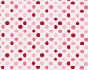 Patchworkstoff SPOT ON, regelmäßige Punkte, rosa-weiß-rot