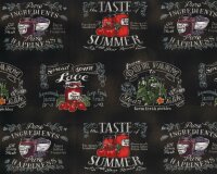 Patchworkstoff DOWN ON THE FARM, Einweckgläser und...