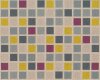 Baumwoll-Leinen-Patchworkstoff CHIC NEUTRALS LINEN, Quadrat-Mosaik, natur-grau-senfgelb, Moda Fabrics