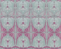 Patchworkstoff ROSE WATER, Jugendstil-Blüten, helles...
