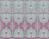 Patchworkstoff ROSE WATER, Jugendstil-Blüten, helles aubergine, Tina Givens