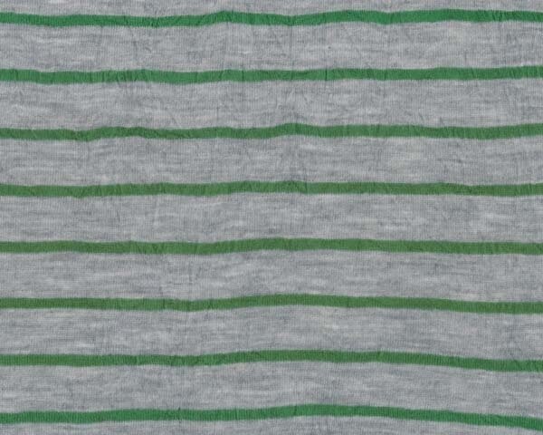 Feiner Jersey-Crash "Stripe-Froisse" mit Streifen, grau meliert-grün