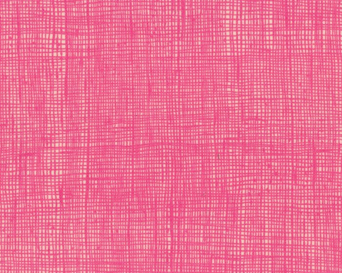 Griffiger Baumwoll-Canvas, Dekostoff HEATH, Strichel-Karo, pink
