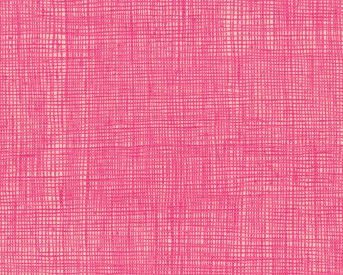 Griffiger Baumwoll-Canvas, Dekostoff HEATH, Strichel-Karo, pink