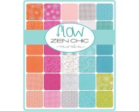 Patchworkstoff FLOW, Pixel-Streifen, pink, Moda Fabrics