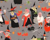 Patchworkstoff HAGATHAS HALLOWEEN, lustige Hexen,...