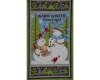 63-cm-Abschnitt Patchworkstoff SWIRLY SNOWMEN, Schneemänner, gedecktes limette