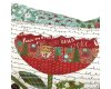 Patchworkstoff JUNIPER BERRY, Weihnachtsschrift, antikweiß-lachsrot, Moda Fabrics