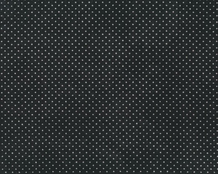 Patchworkstoff BLACK TIE AFFAIR, Punkte, schwarz gebrochenes weiß, Moda Fabrics