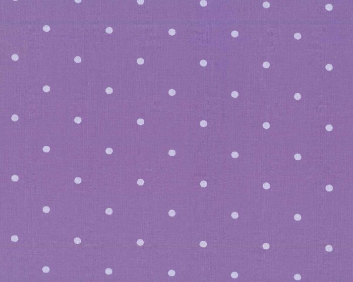 Öko-Tex Trachten-Baumwollstoff PRIMA, Punkte, lila-weiß