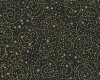 Metallic-Patchworkstoff HOLIDAY FLOURISH, Stern-Kringel, schwarz-gold metallic