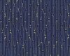 Patchworkstoff SPARKLE, Stäbchen-Wellen, dunkelblau-gold metallic