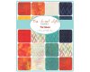 Batik-Patchworkstoff THE SWEET LIFE, Schlaufen-Streifen, cremé-pastellrot, Moda Fabrics