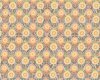 Patchworkserie "Wild World", kleine Blumen mit Stiel-Spiralen, pastellgelb-aprikot