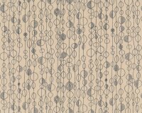 Patchworkstoff ARVIKA, Blattketten, beige