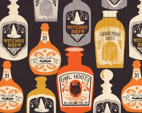 Halloween-Fotohintergrund 'Spooktacular' – 150x99 Cm, Schwarz-orange-grau, Mit Geistern & Kürbissen