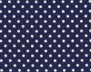 Baumwolle DOTTO, größere regelmäßige Punkte, dunkelblau