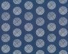 Popeline-Patchworkstoff CHROMATICS, Raster-Kreise, gedecktes blau