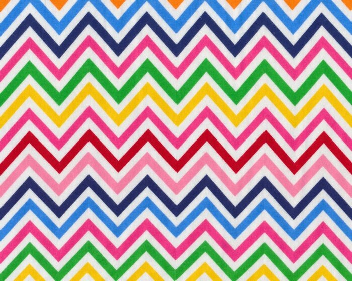 Feiner Baumwolljersey mit Elasthan LAGUNA JERSEY, Chevron-Streifen, weiß-rosa