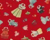 Patchworkstoff HOP, SKIP AND A JUMP, Puppenkleider, rot, Moda Fabrics