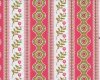 Patchworkstoff PILLOW & MAXFIELD mit Blüten-Musterstreifen, pink-limette