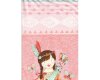 60-cm-Panel Patchworkstoff DREAM CATCHERS, Indianer-Mädchen, hellrosa-helles türkis